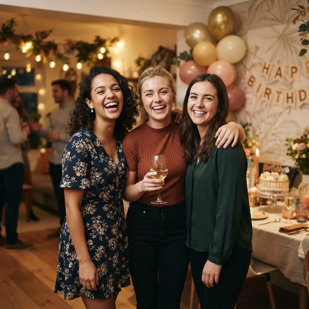 Group / Party Edit — AI photo transformation example